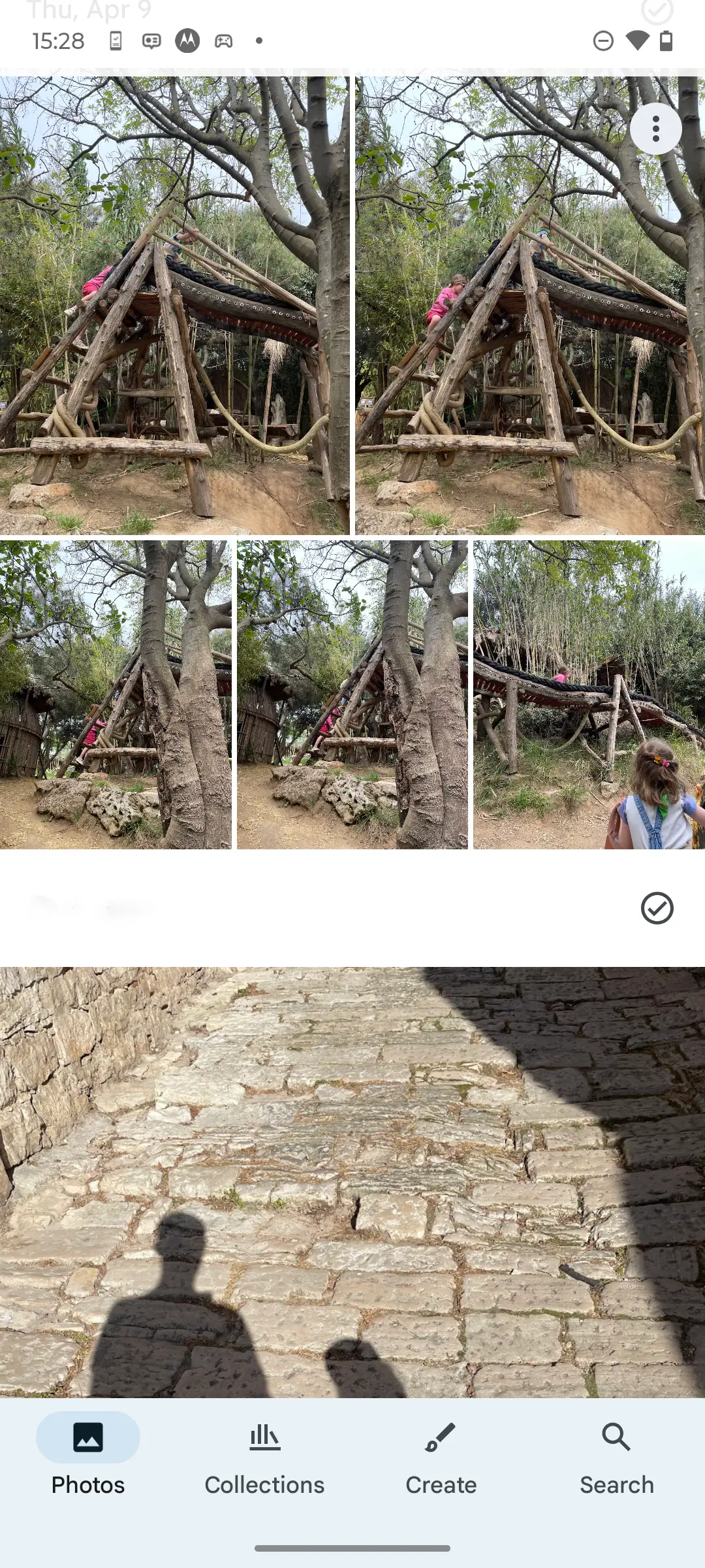 One person's phone camera roll, full of photos from the weekend